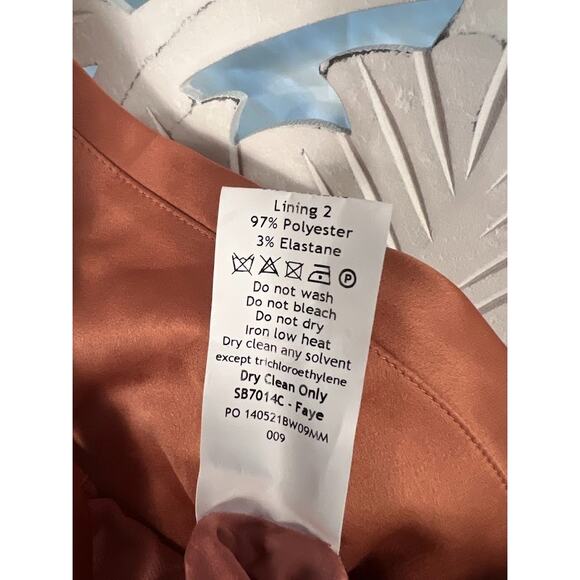 House of CB Faye Rose Satin Pleated Midi Dress Size S Small - Picture 7 of 8